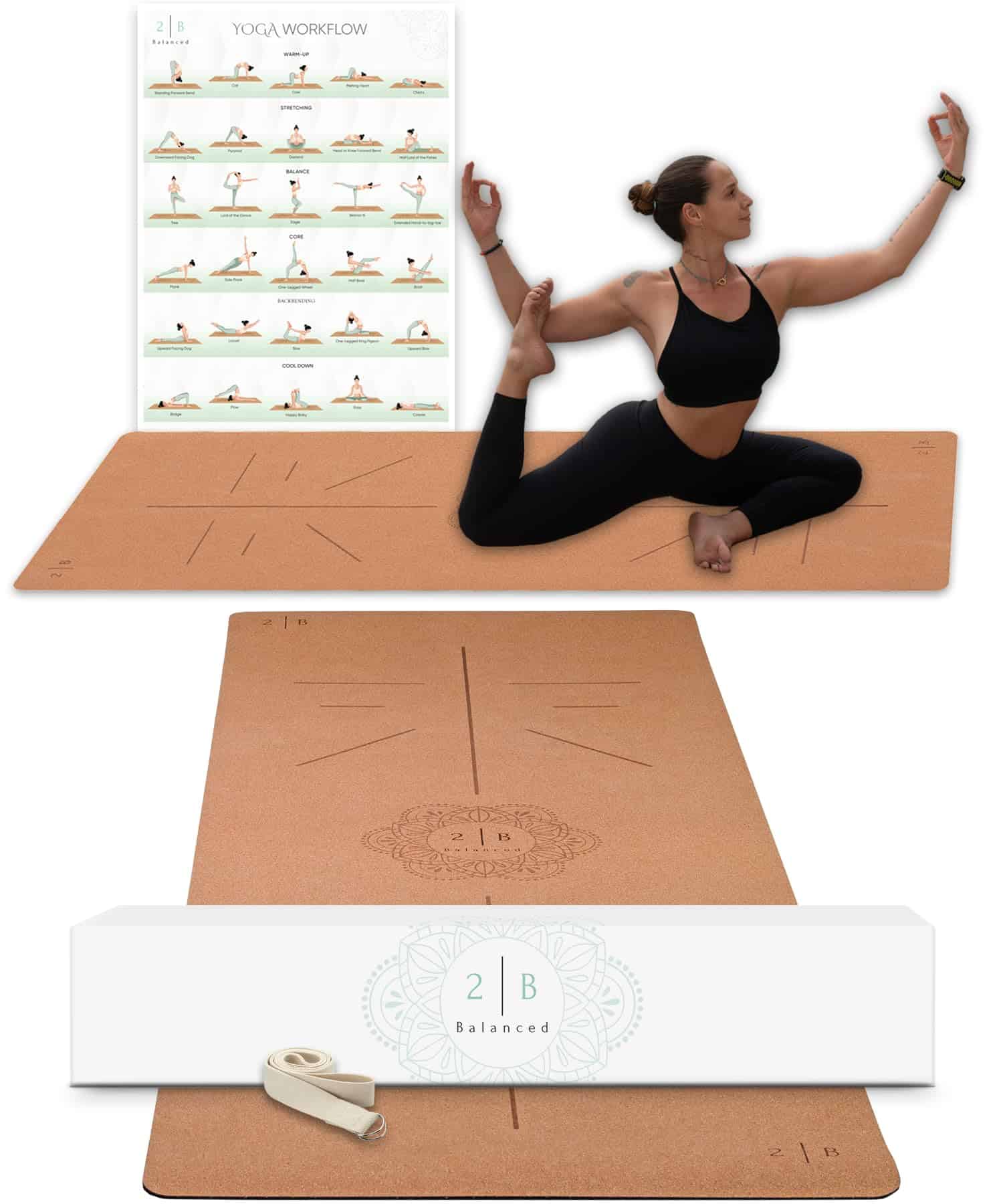 Tapete de Yoga de Corcho Premium 2B Balanced - Siempre