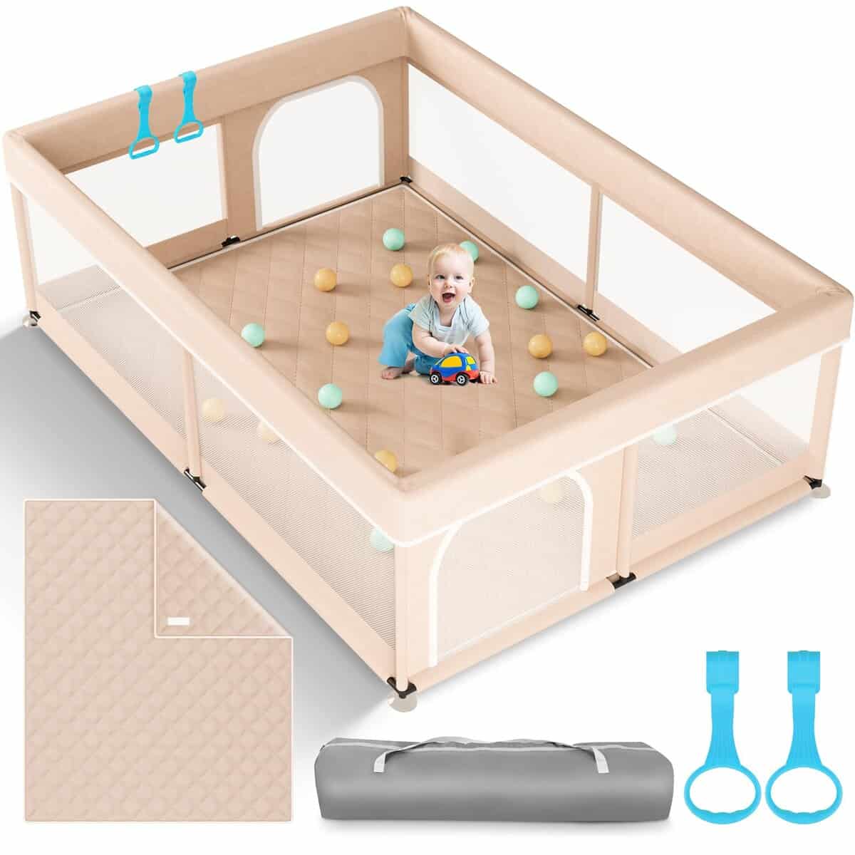 Corralito para Bebés Omzer con Tapete 71"�59" - Corralito