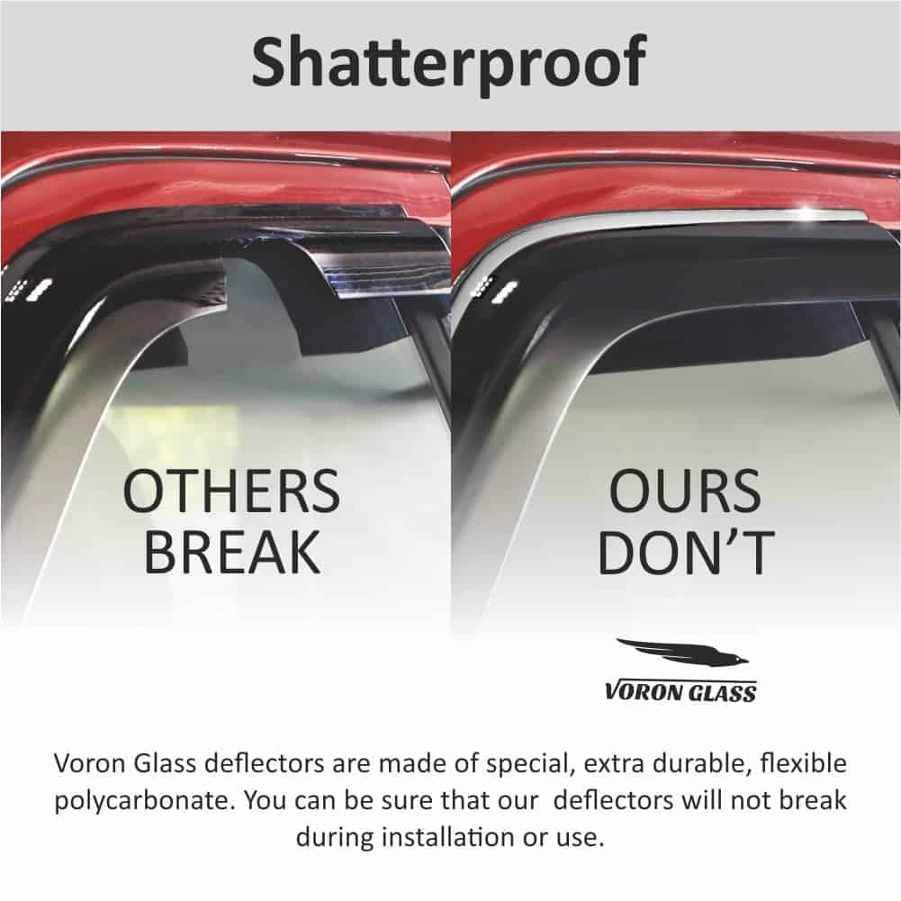 Voron Glass Cinta de Moldura Cromada Guardias de Lluvia - Imagen 4