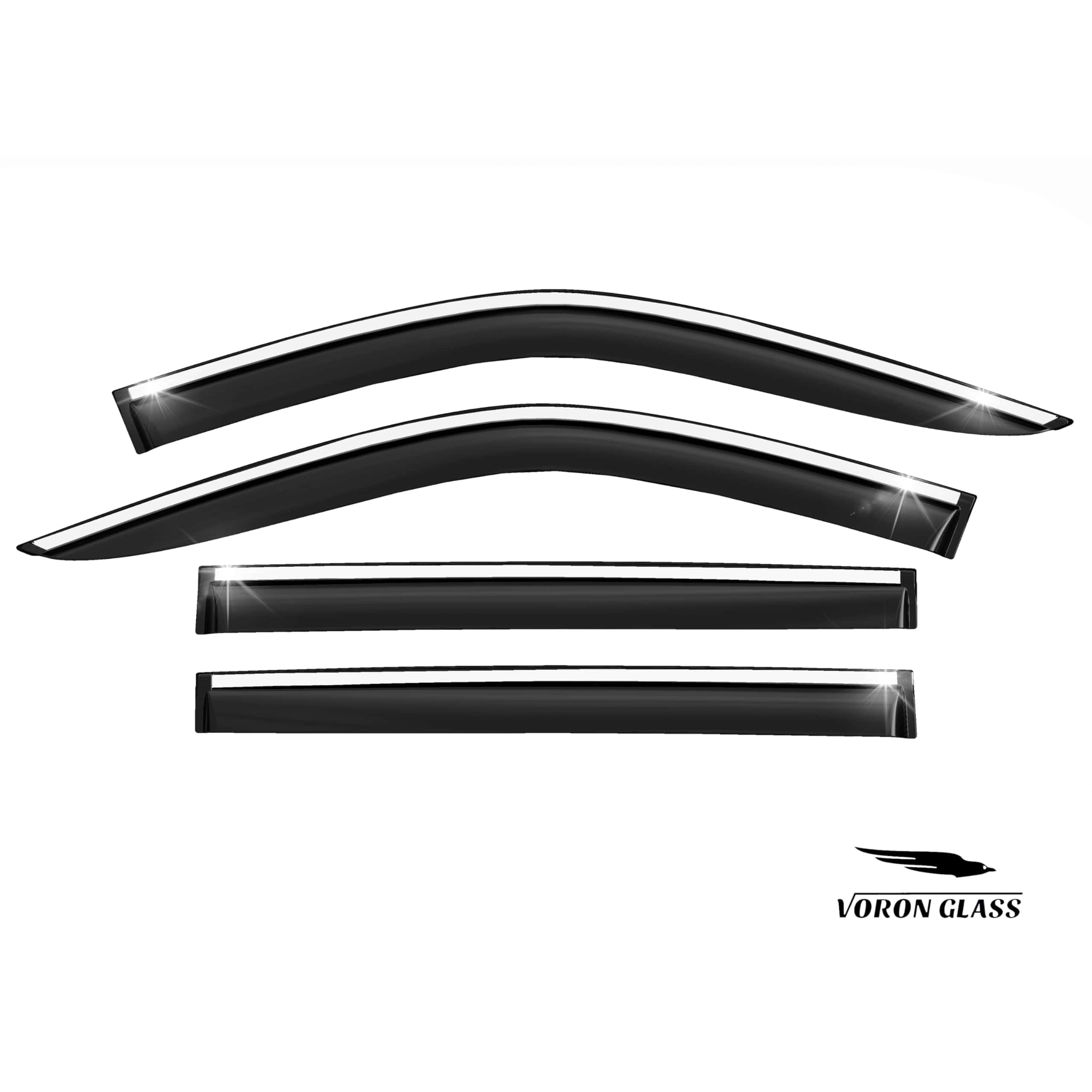 Voron Glass Cinta de Moldura Cromada Guardias de Lluvia - Imagen 10