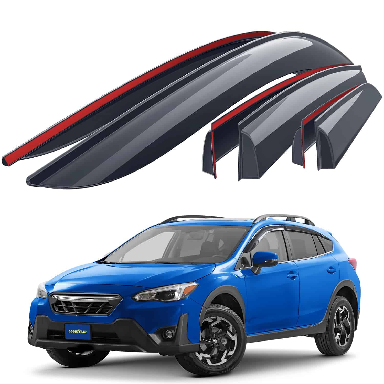 Deflectores de ventanas irrompibles Goodyear -Humo Premium