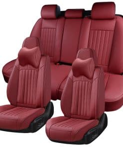 Cubiertas de Asiento para Automóvil BWTJF, -Rojo Vino