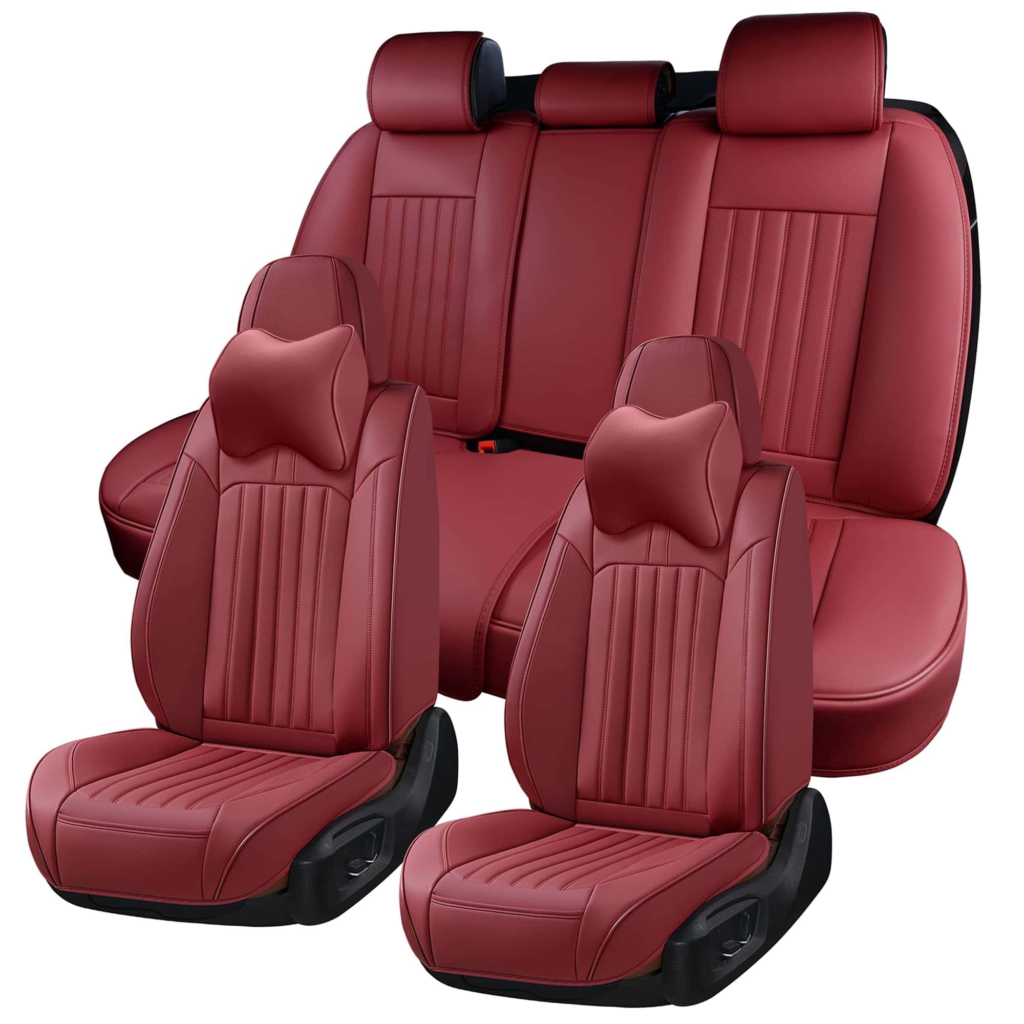 Cubiertas de Asiento para Automóvil BWTJF, -Rojo Vino
