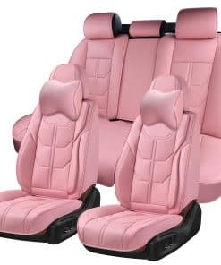 Funda de Asiento para Automóvil BWTJF en Color Rosa, Juego