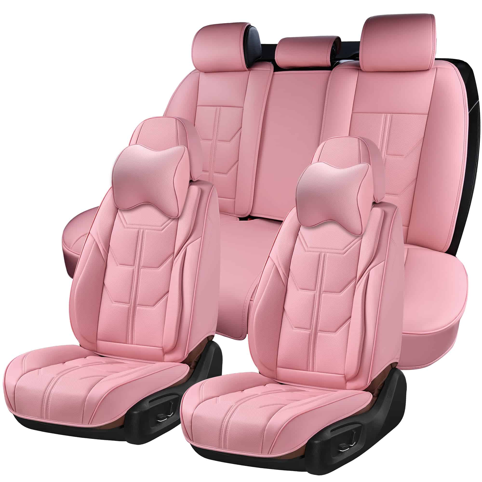 Funda de Asiento para Automóvil BWTJF en Color Rosa, Juego