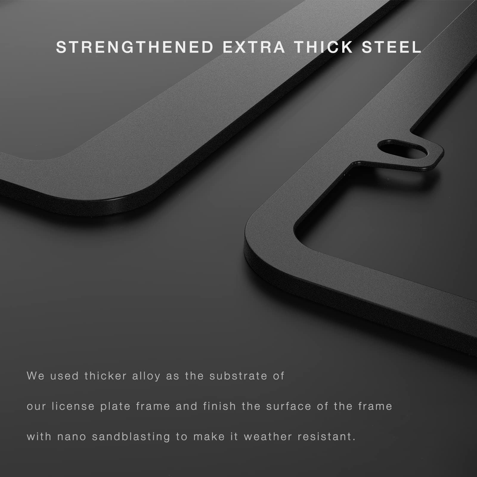 Marco de Placa de Licencia Negro - Imagen 7