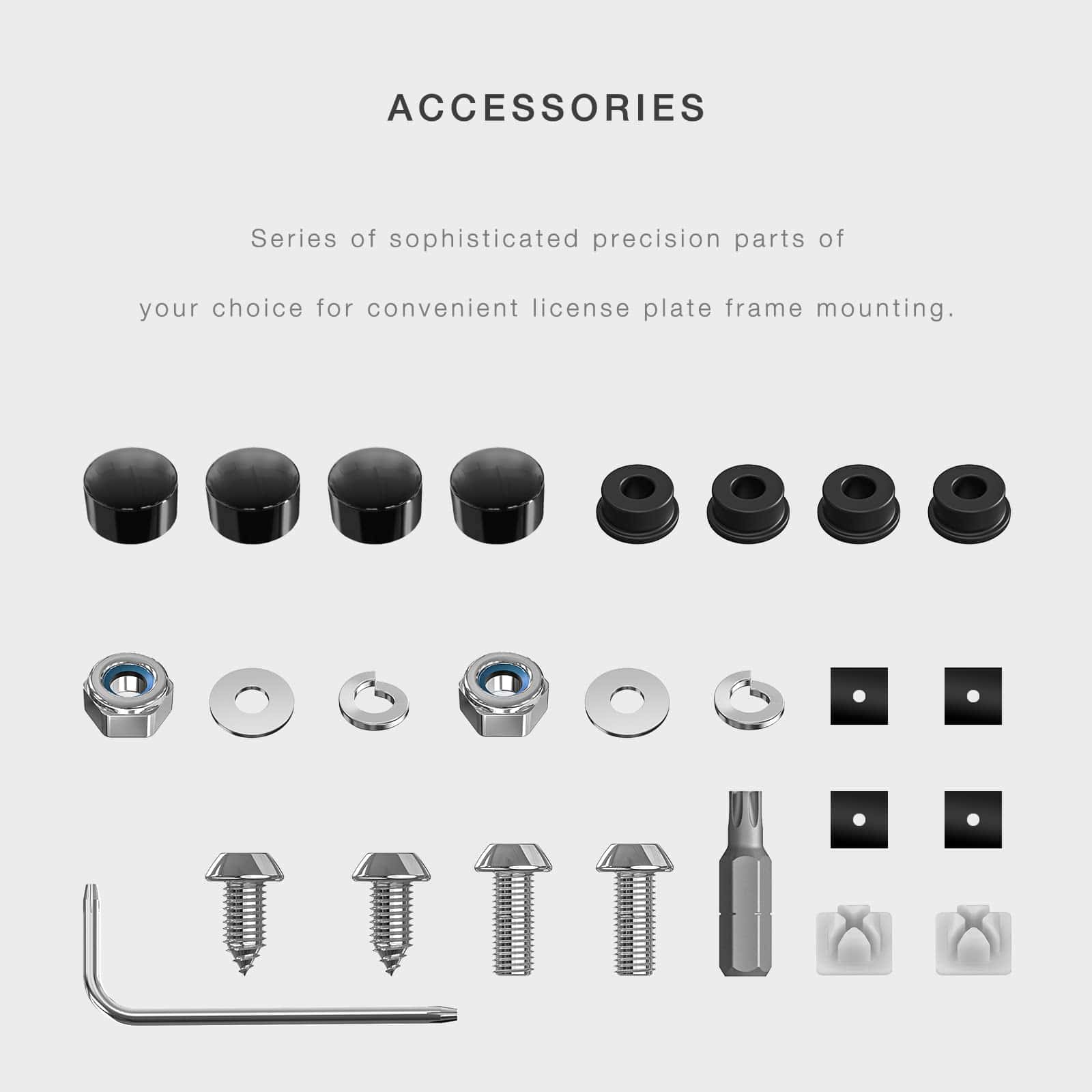 Marco de Placa de Licencia Negro - Imagen 8