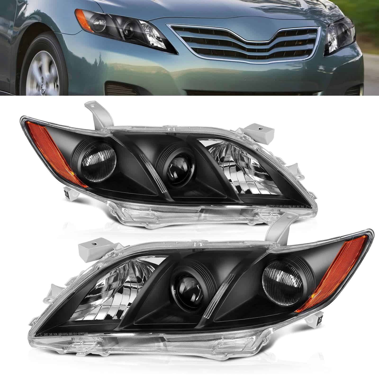 Conjunto de Faros Delanteros Julypanda para Toyota Camry