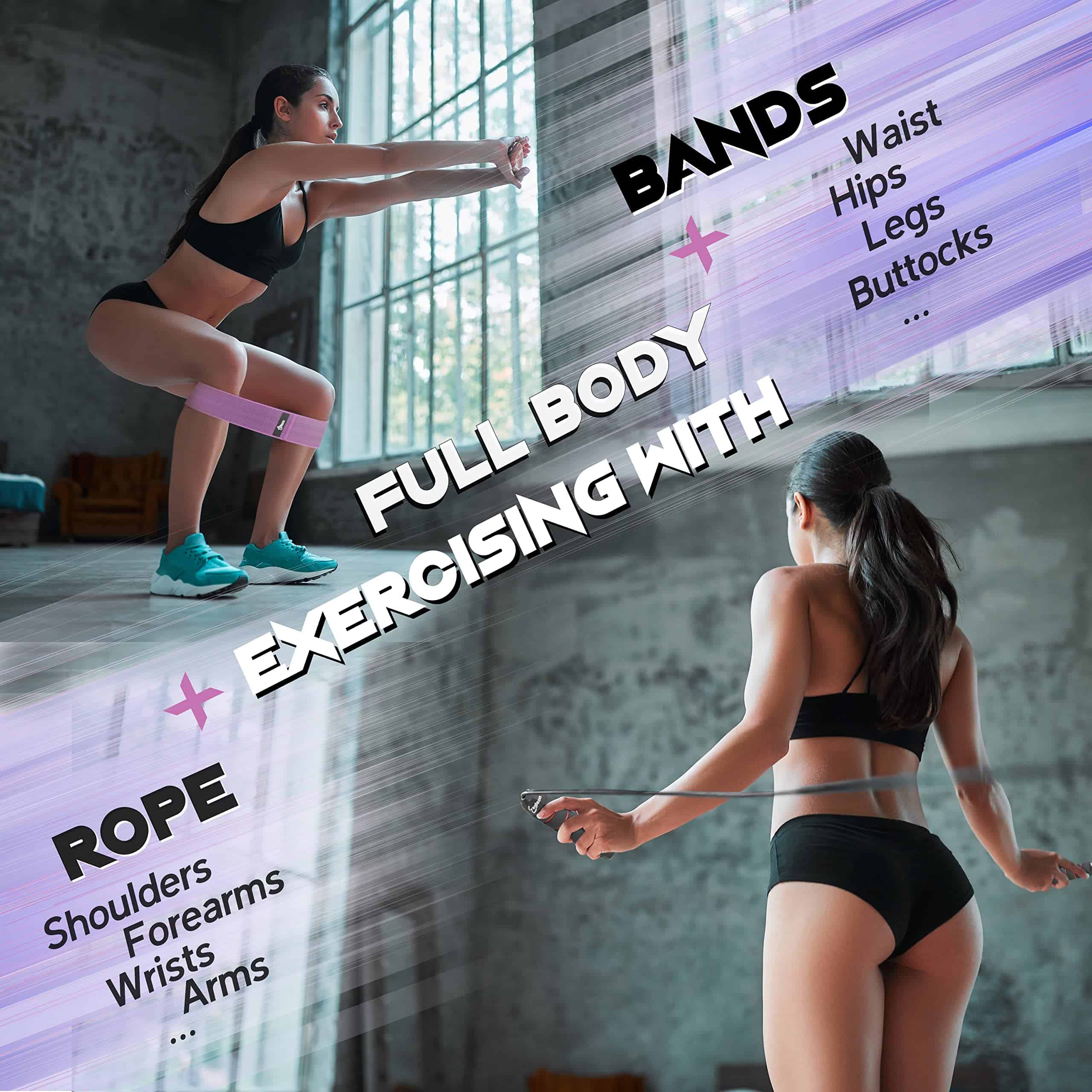 Set de Ejercicio para Fitness en Casa - Cuerda para Saltar - Imagen 3