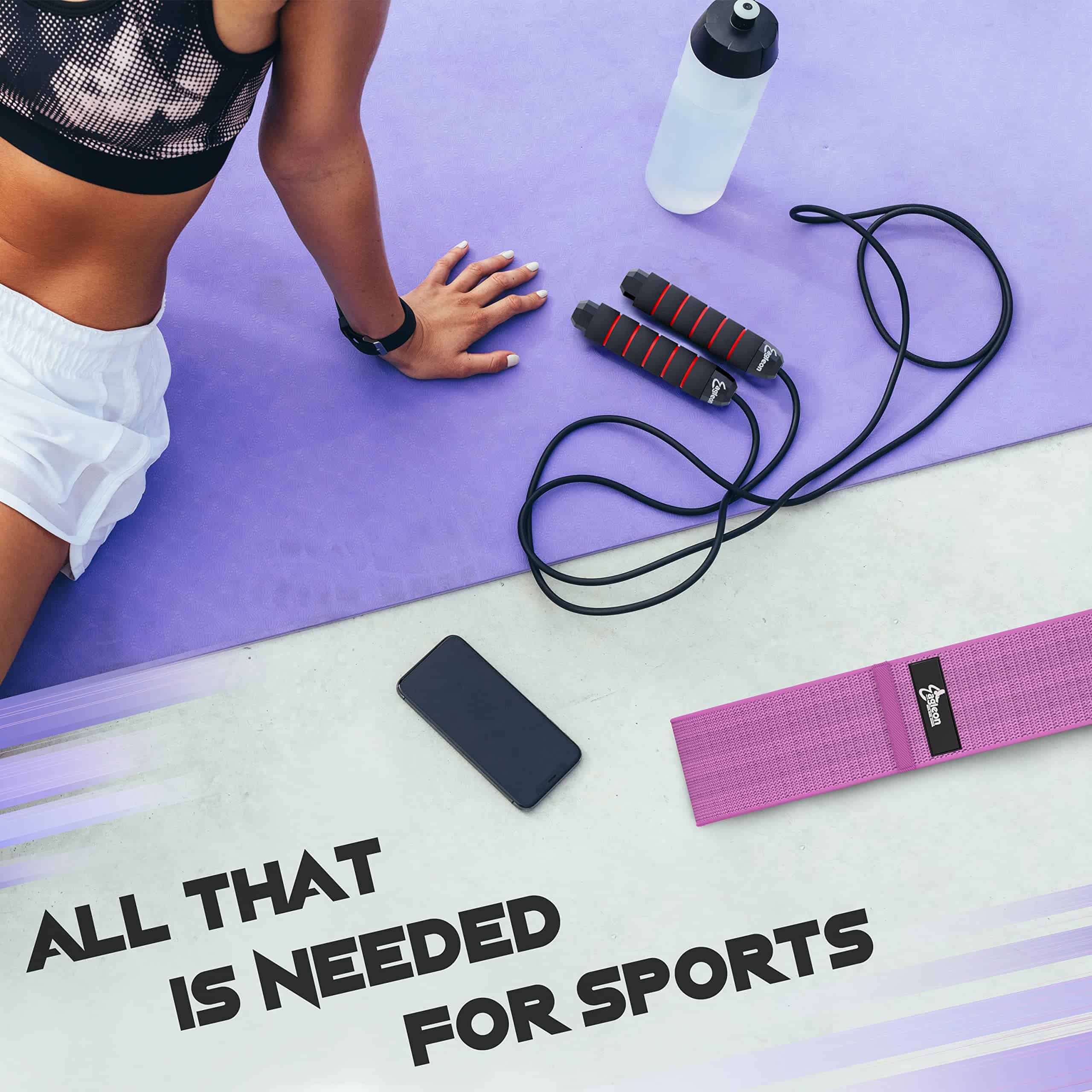 Set de Ejercicio para Fitness en Casa - Cuerda para Saltar - Imagen 4