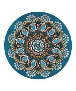 Tapete redondo de meditación de lujo Keolorn para yoga