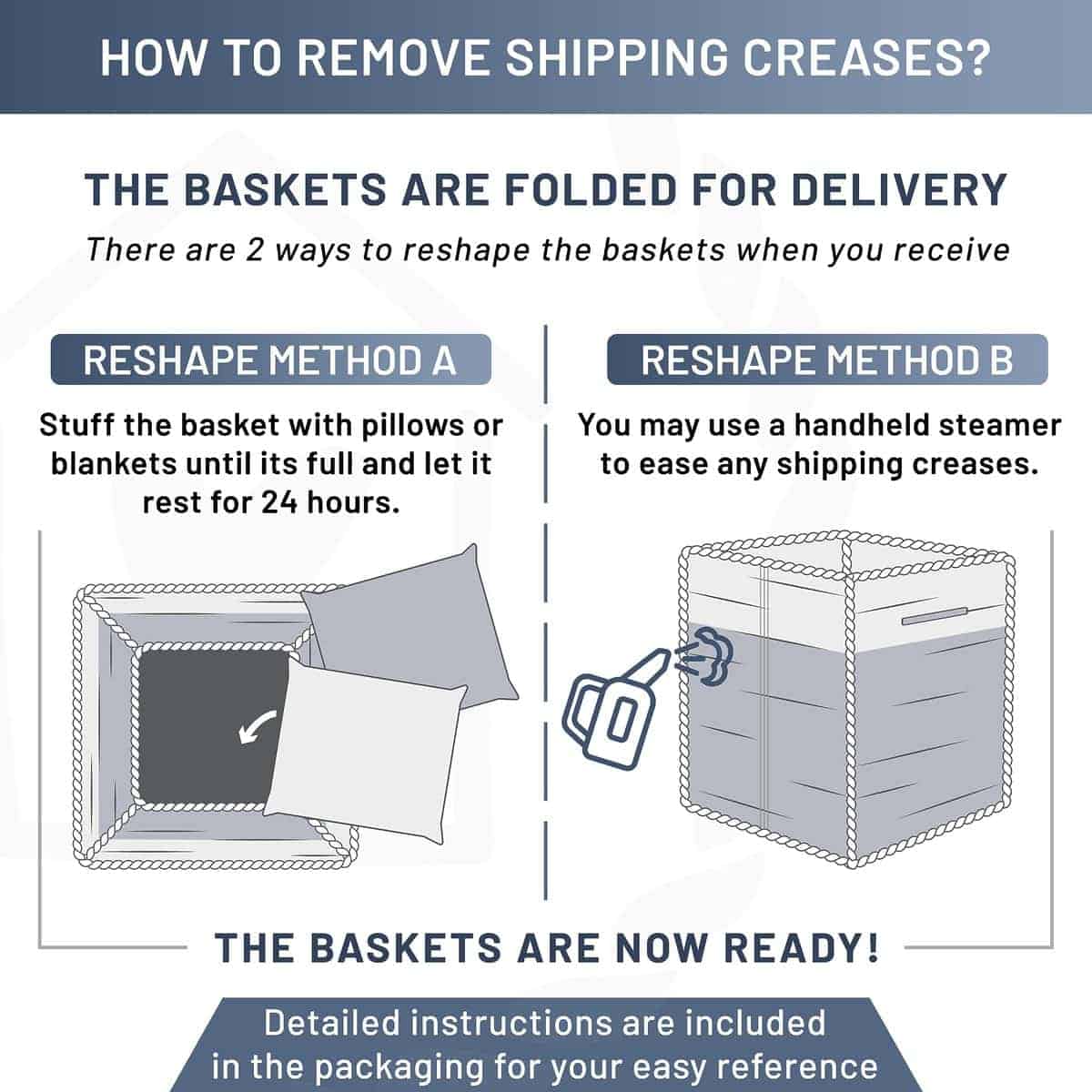 Cajas de Almacenamiento NaturalCozy 13x15x13 Kallax, - Imagen 7