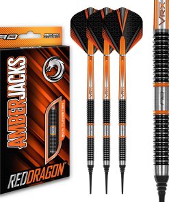Set de 3 dardos profesionales RED DRAGON Amberjack 18