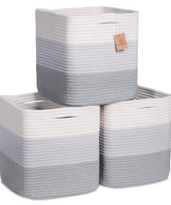 Cestas de Almacenamiento NaturalCozy 11 Pulgadas de Cuerda