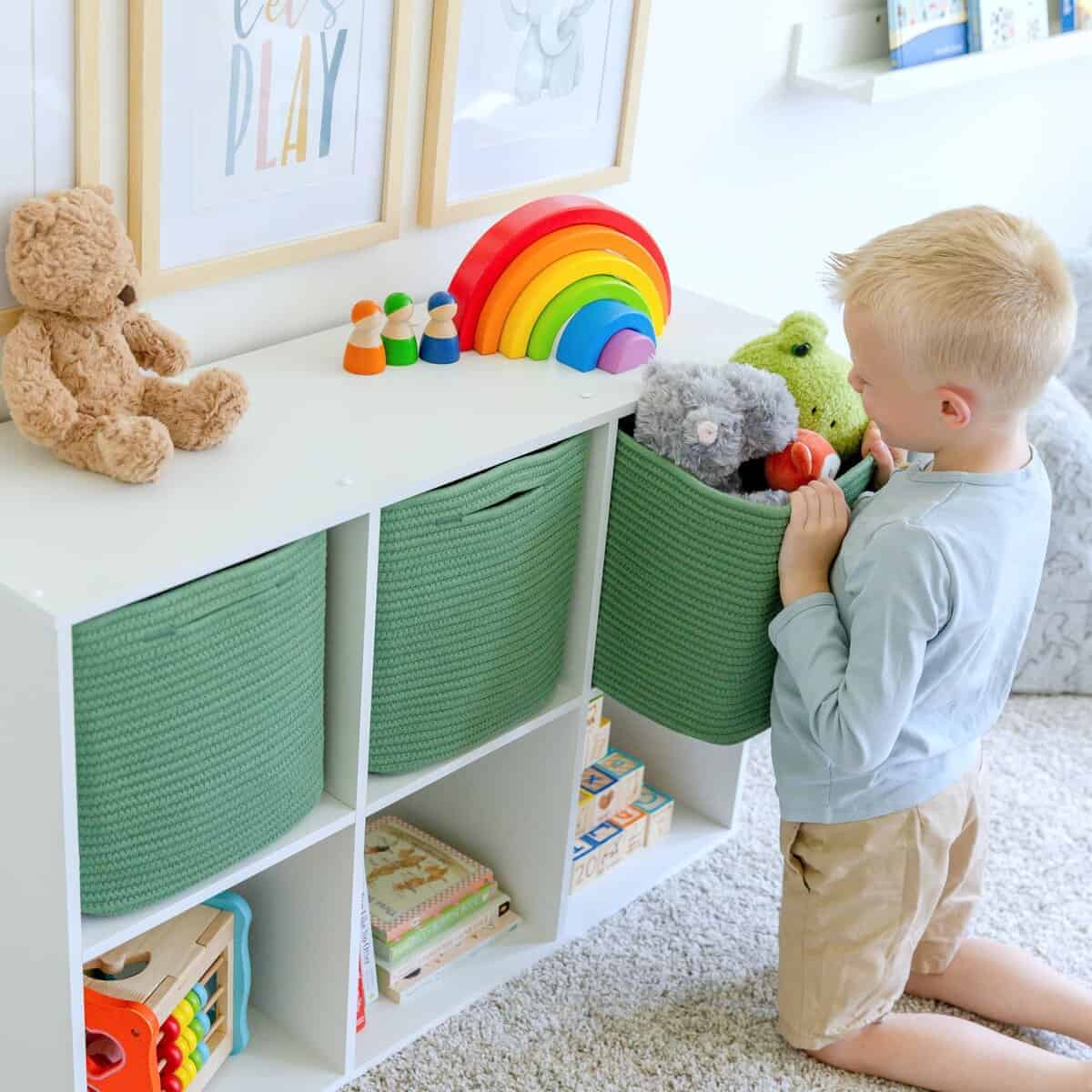 Cubos de Almacenamiento NaturalCozy de 11 Pulgadas, - Imagen 4