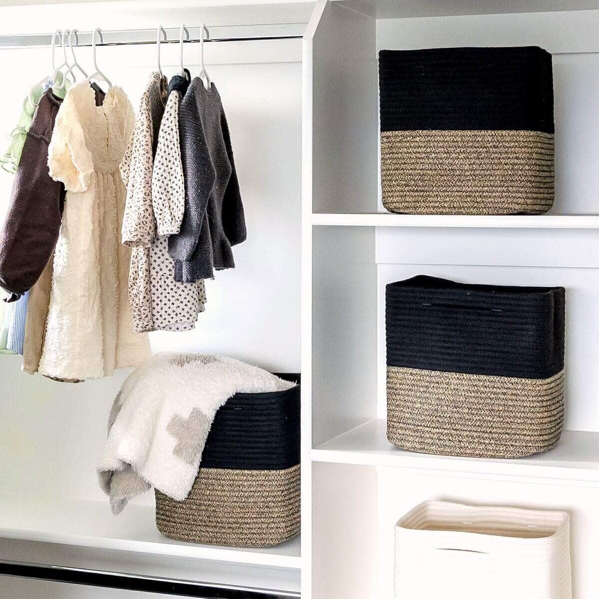 Cubos de Almacenamiento NaturalCozy de 11 -Negro y Mezcla de - Imagen 9