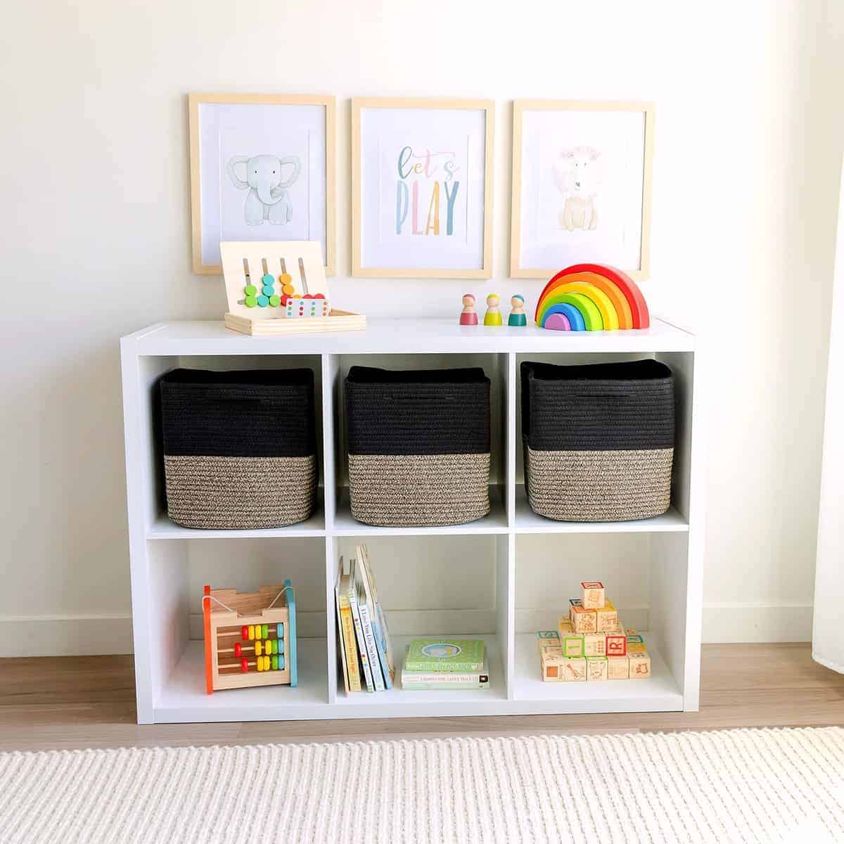 Cubos de Almacenamiento NaturalCozy de 11 -Negro y Mezcla de - Imagen 4