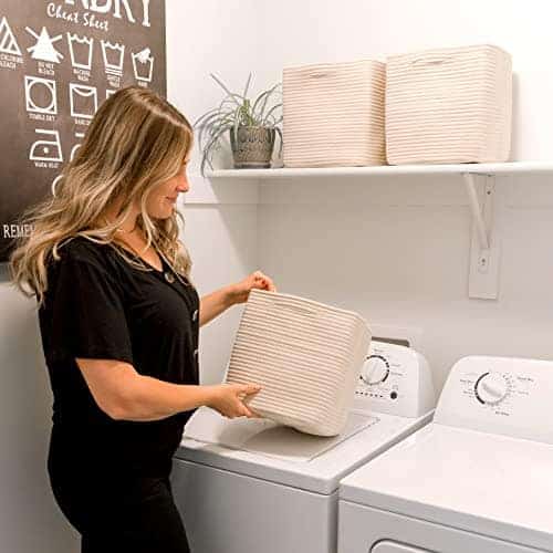 Cestas de Almacenamiento NaturalCozy de Cuerda de Algodón - Imagen 10