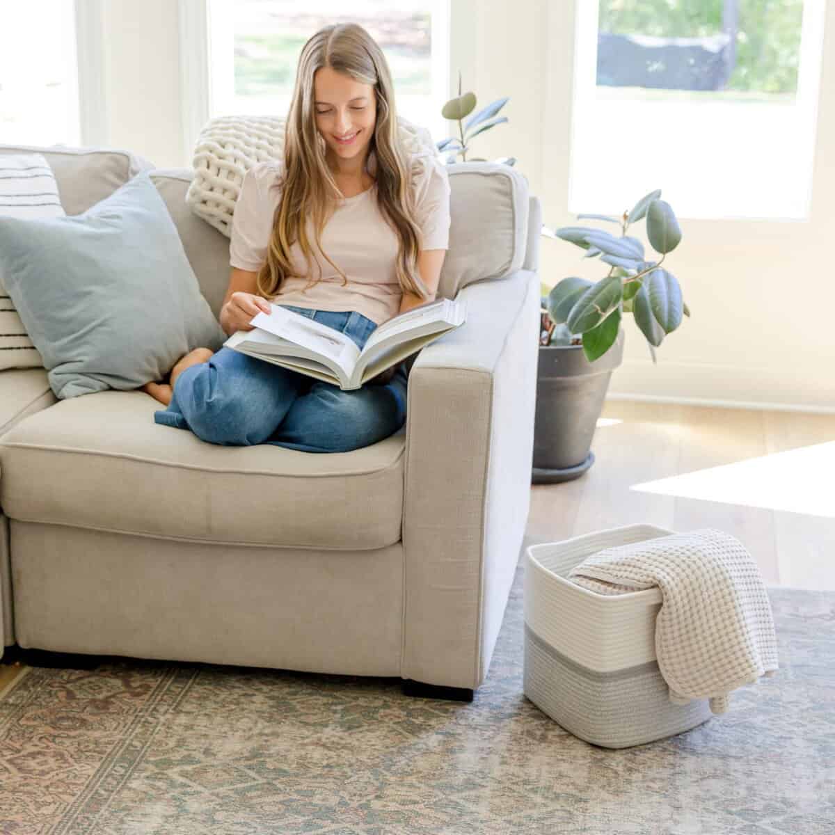 Cestas de Almacenamiento NaturalCozy de 11 Pulgadas de - Imagen 9