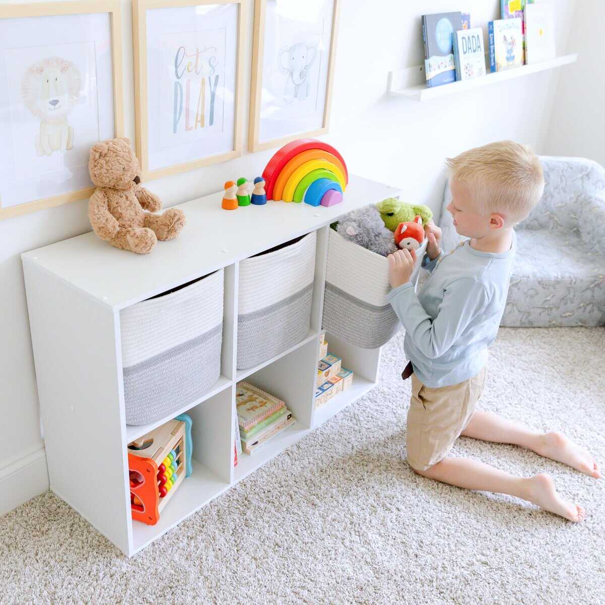 Cestas de Almacenamiento NaturalCozy de 11 Pulgadas de - Imagen 4