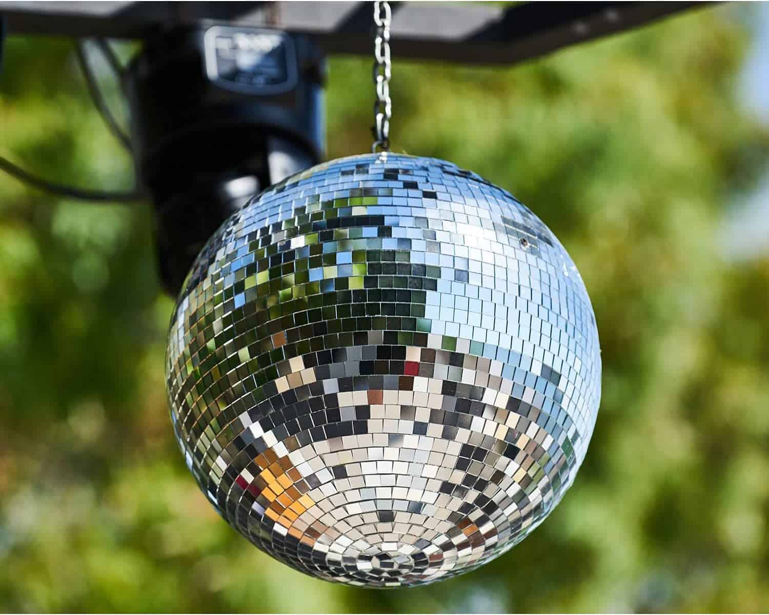 Bola de Espejos 10 Pulgadas para Fiesta o Efecto de Luz DJ, - Imagen 5