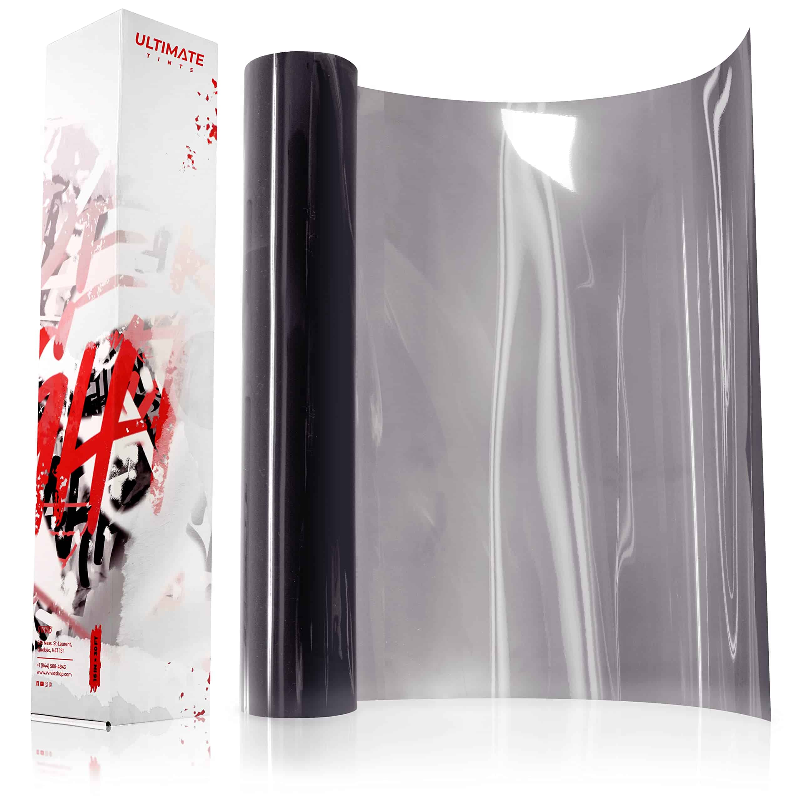 VViViD+ Ultimate Headlight Taillight Tint Vinyl Wrap (16” x