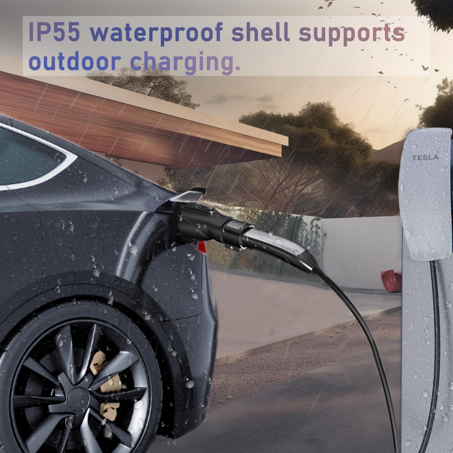 Adaptador EVCONN TSL a J1772, Material PA66 y Fibra de - Imagen 6