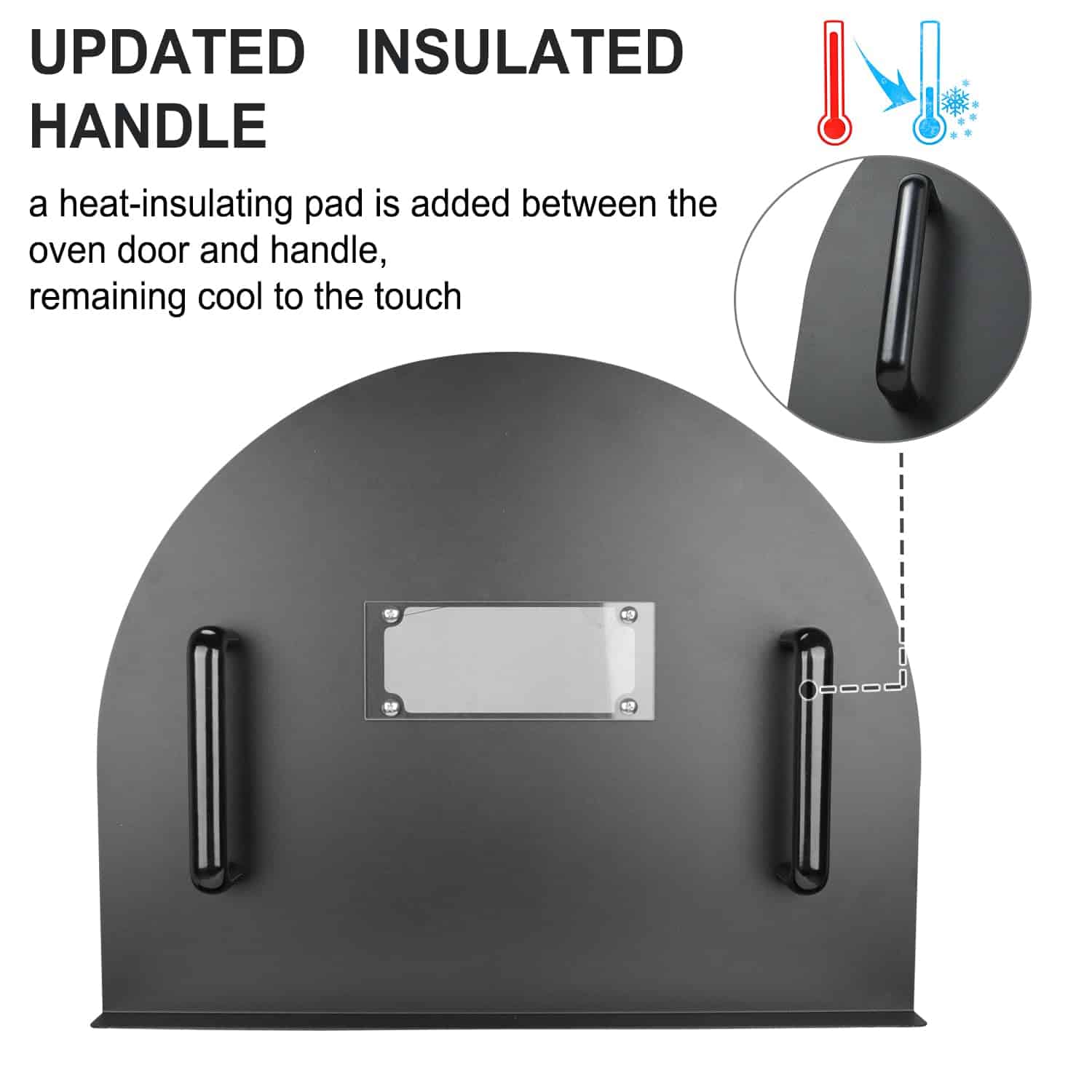 Puerta de Horno de Pizza de Acero Inoxidable de 25x20 - Imagen 6