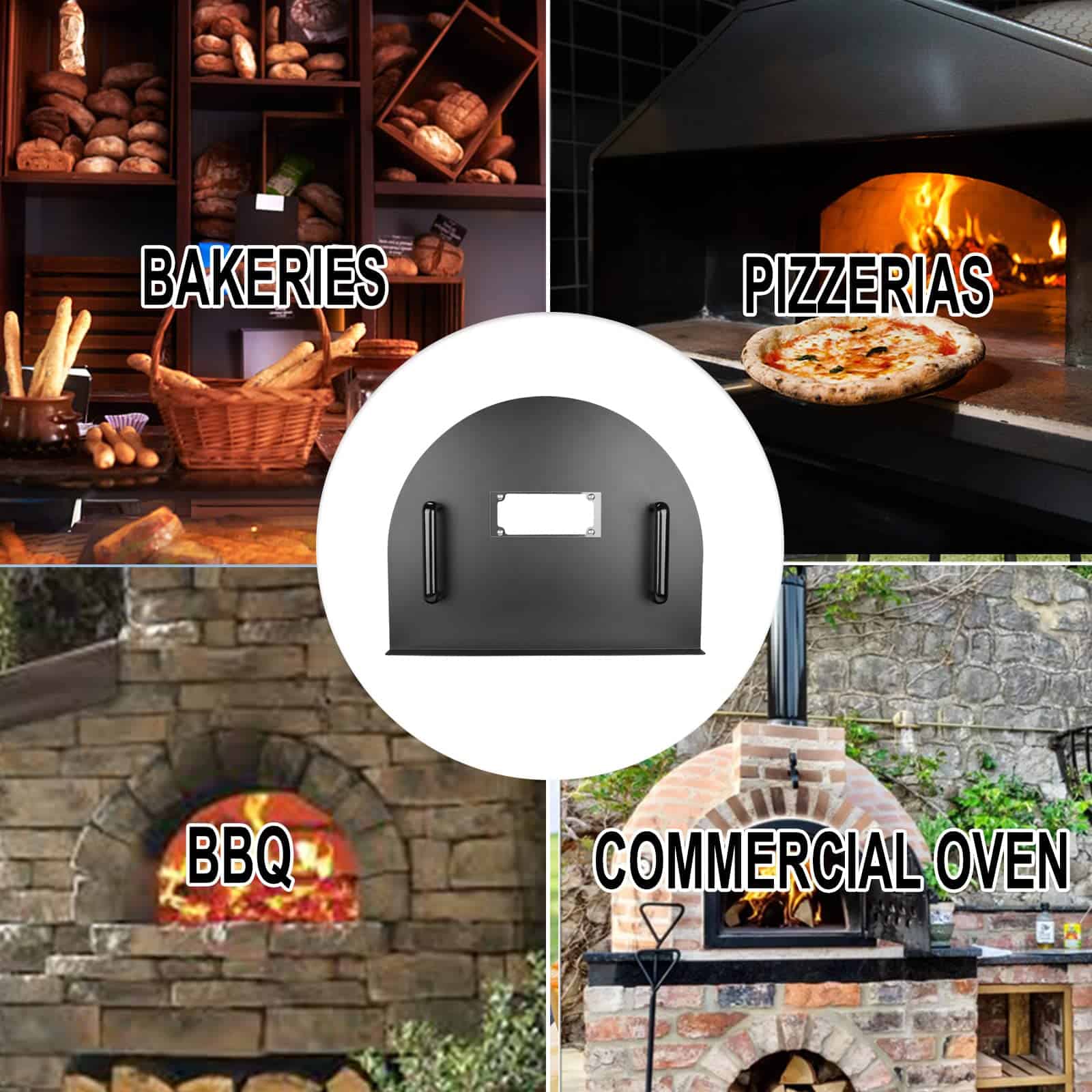 Puerta de Horno de Pizza de Acero Inoxidable de 25x20 - Imagen 8