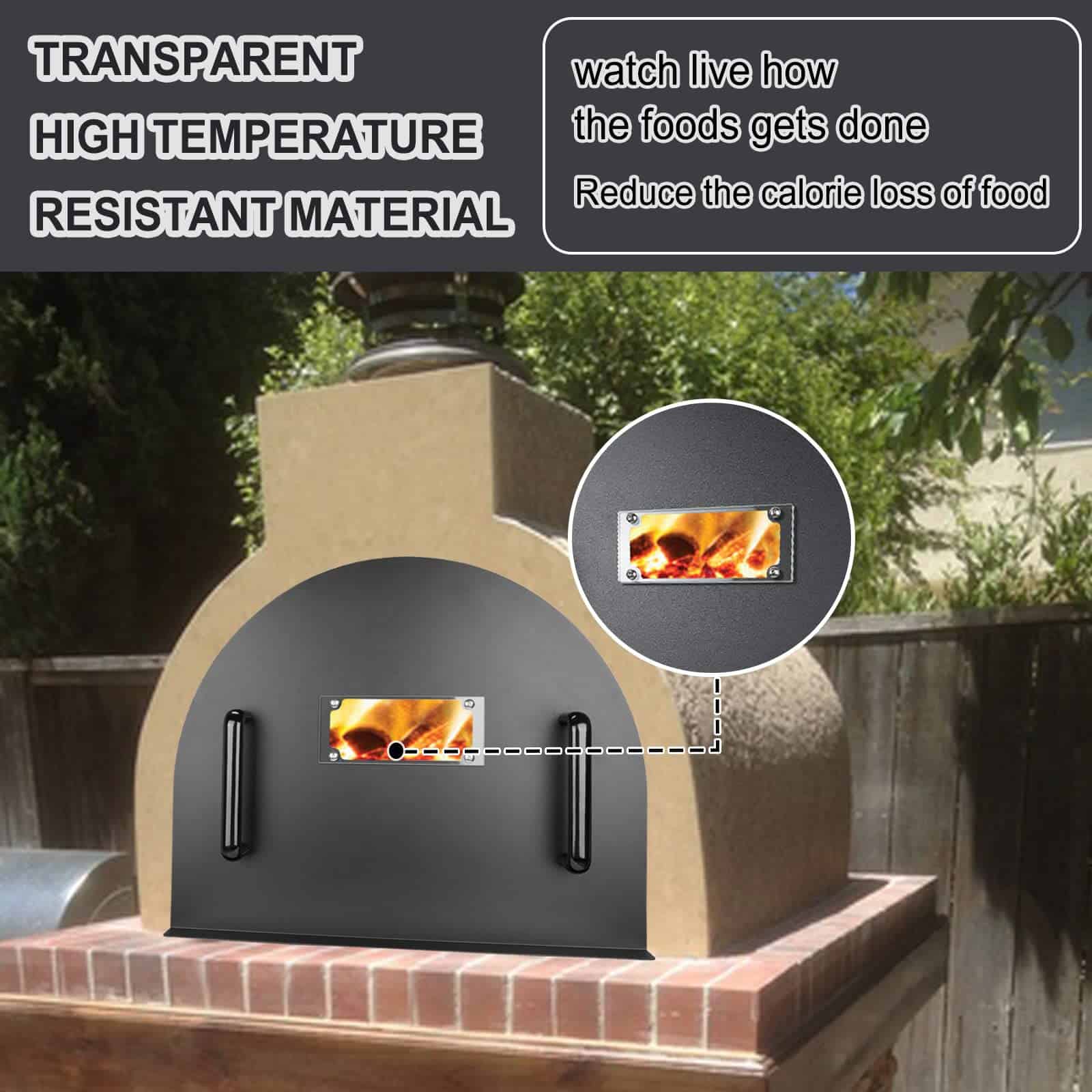 Puerta de Horno de Pizza de Acero Inoxidable de 25x20 - Imagen 5