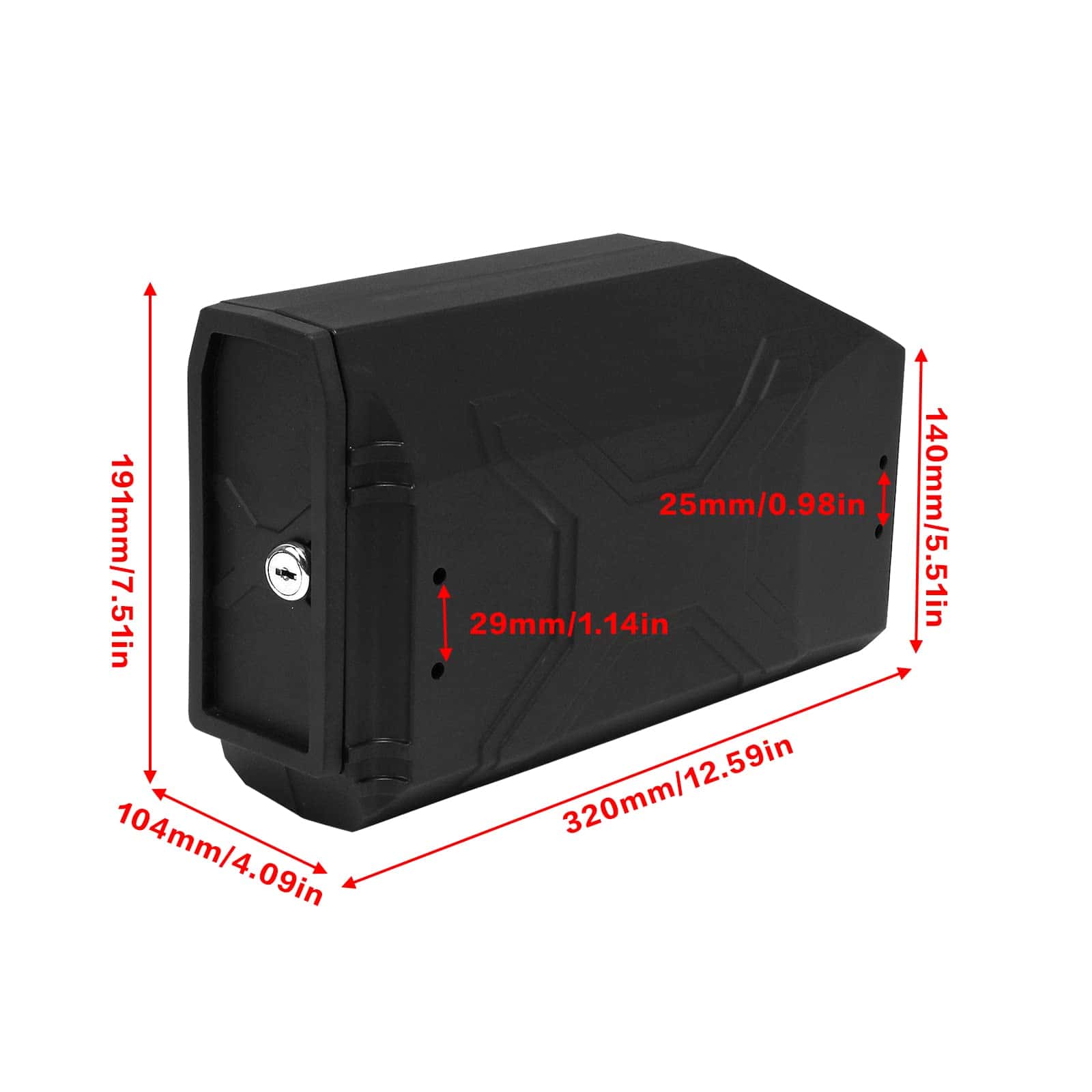 GIDIBII Caja de Herramientas para Motocicleta, Caja Lateral - Imagen 3