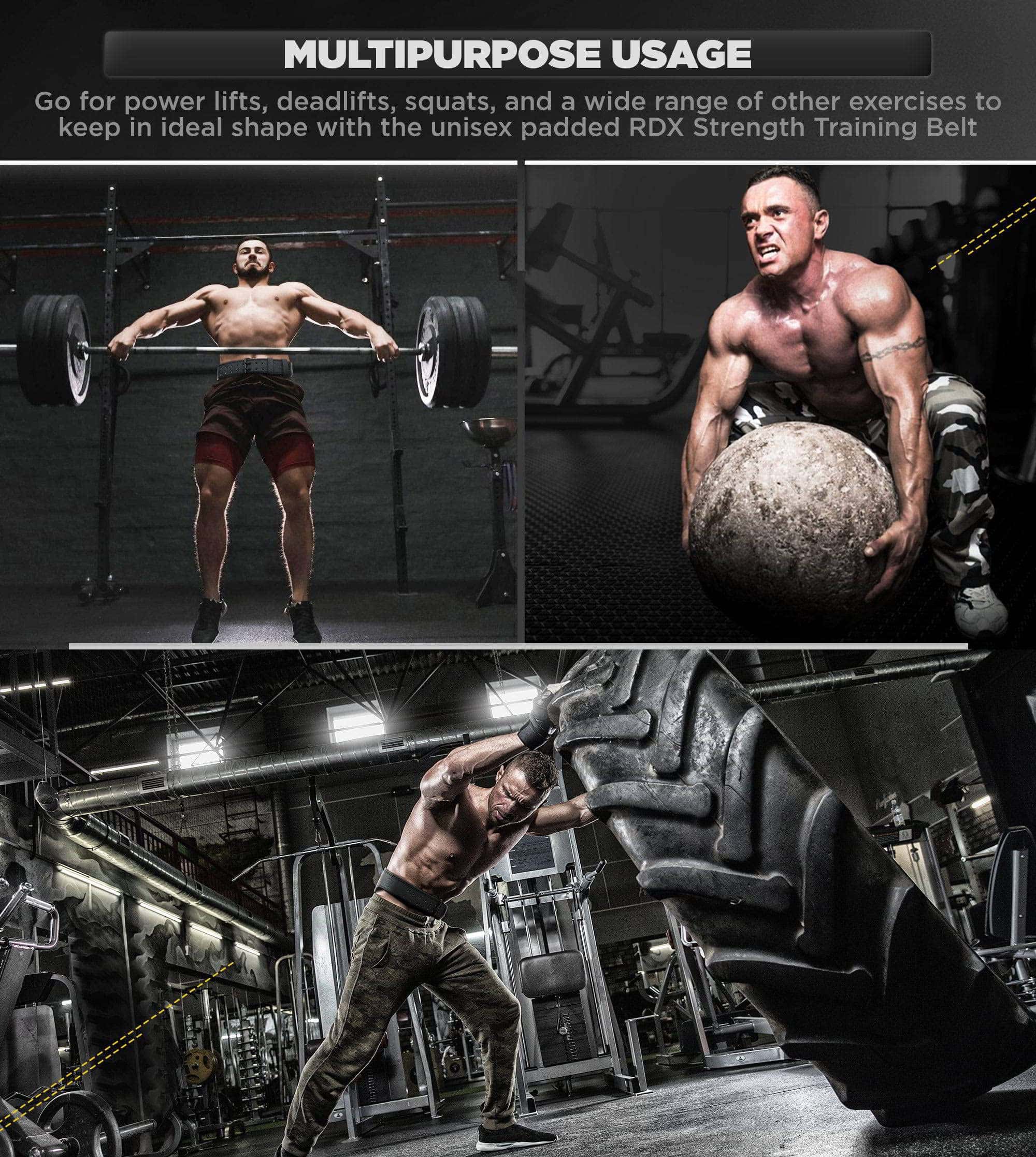 Cinturón de Levantamiento de Pesas de Cuero de Vaca para - Imagen 8