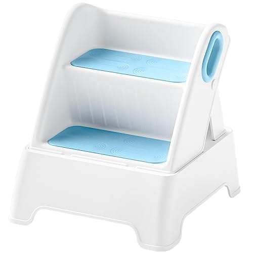 Taburete para niños pequeños, taburete de 2 peldaños