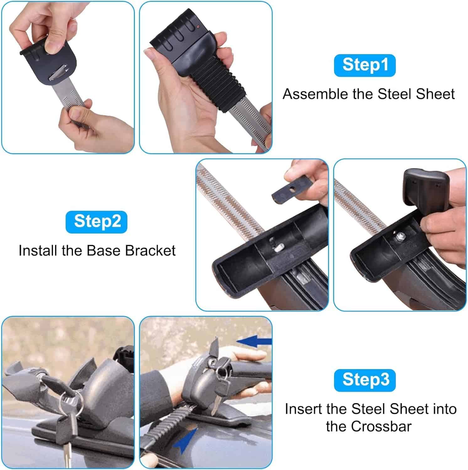 Rack de Techo Universal de 43 pulgadas para Automóviles, - Imagen 8