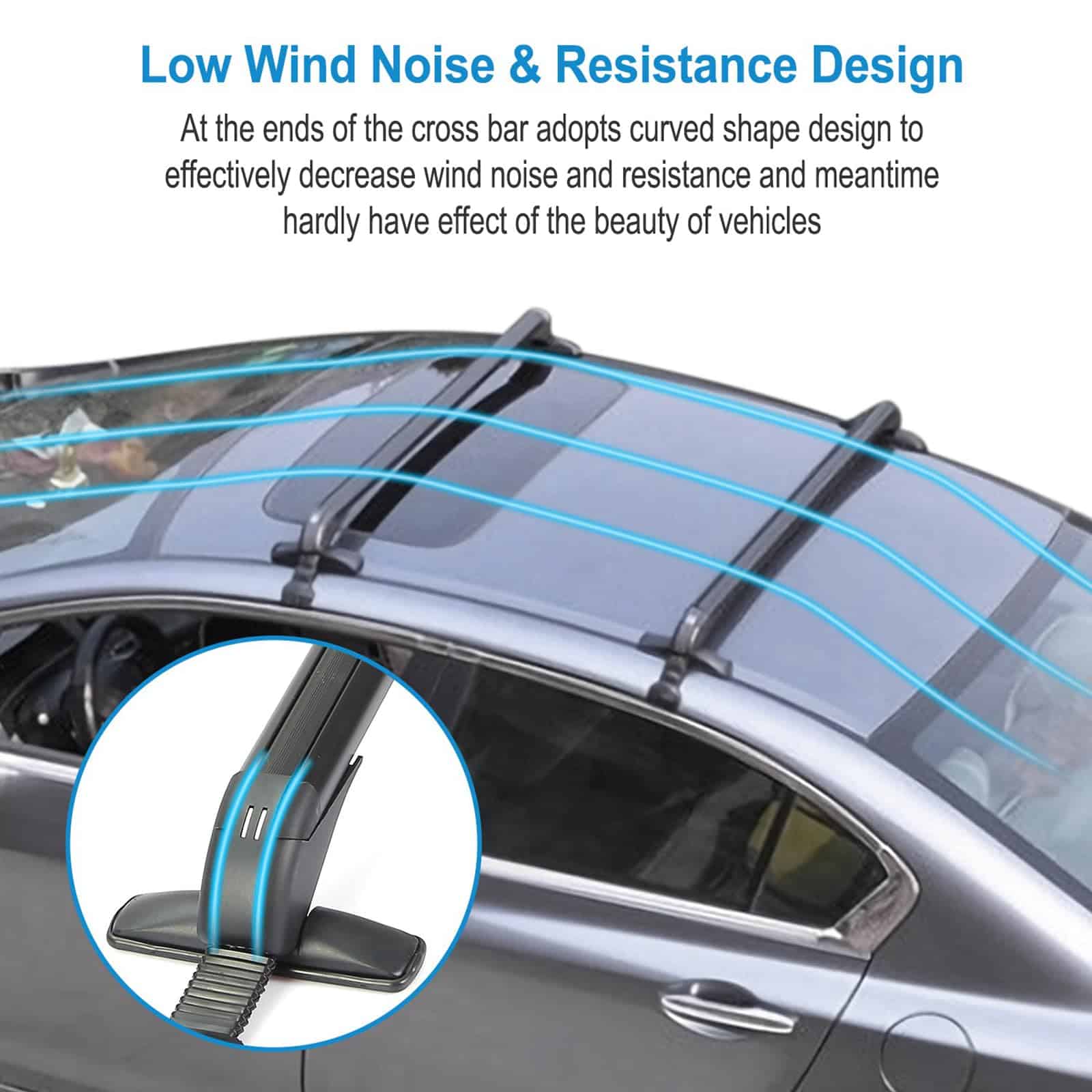 Rack de Techo Universal de 43 pulgadas para Automóviles, - Imagen 5