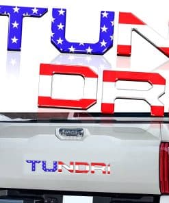 KINGBOO Letras de inserción de portón trasero 3D elevadas,