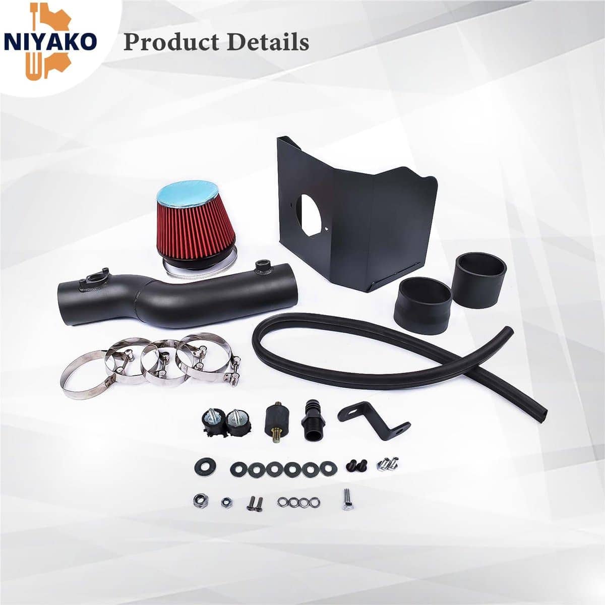 Kit de admisión de aire frío de reemplazo Niyako # 63-9039 - Imagen 6