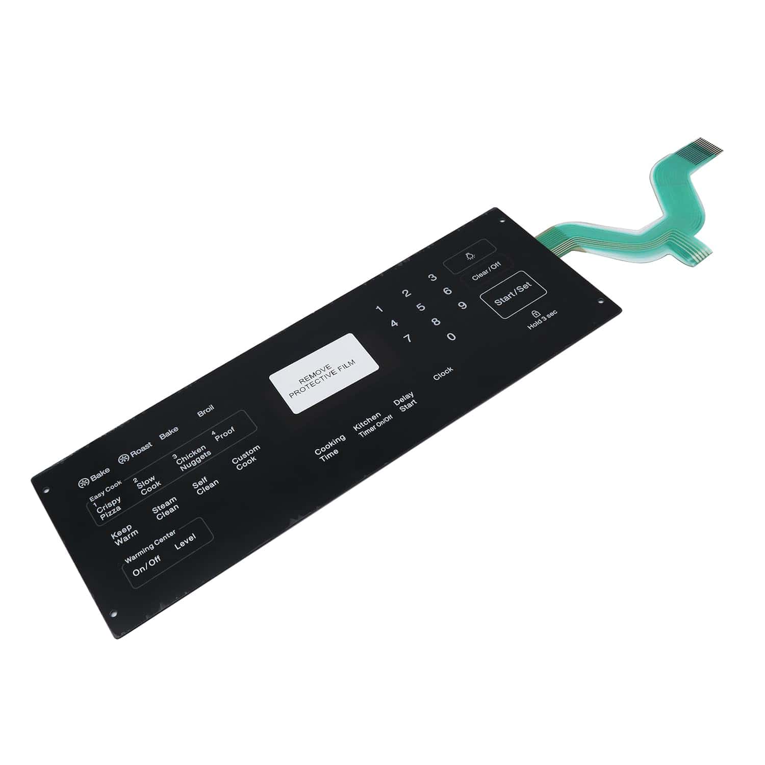 Teclado de membrana para rango DG34-00020A, Compatible con