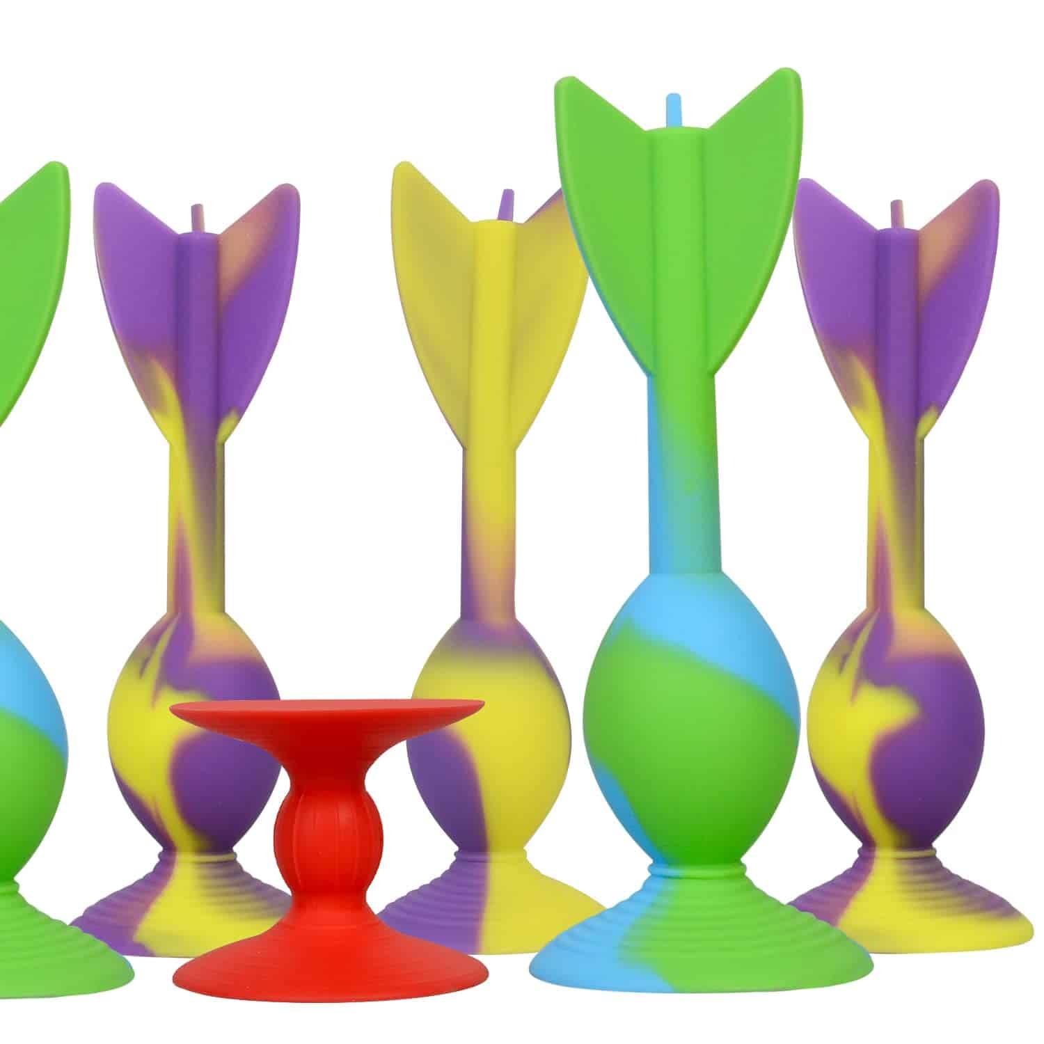 Juego de 10 Dardos de Ventosa de Silicona de Tamaño Grande