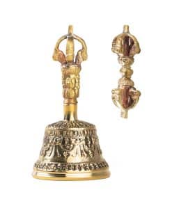 Set de Mini Campana Tibetana Bajra - Objeto Dharma Altar