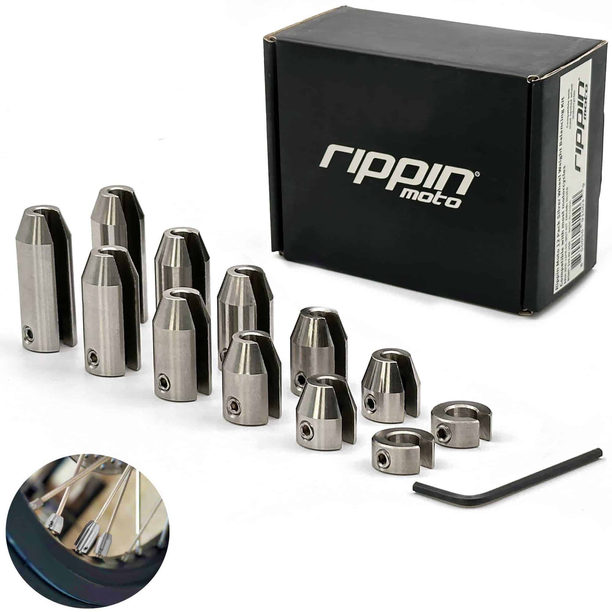 Kit de 12 pesos para ruedas de motocicleta Rippin Moto |