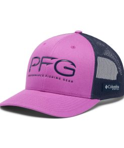 Columbia Unisex PFG Hooks Mesh Snap Back, Bright