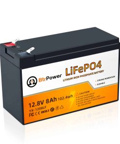 Batería de litio LiFePO4 de 12V 8Ah | 5000+ Ciclos