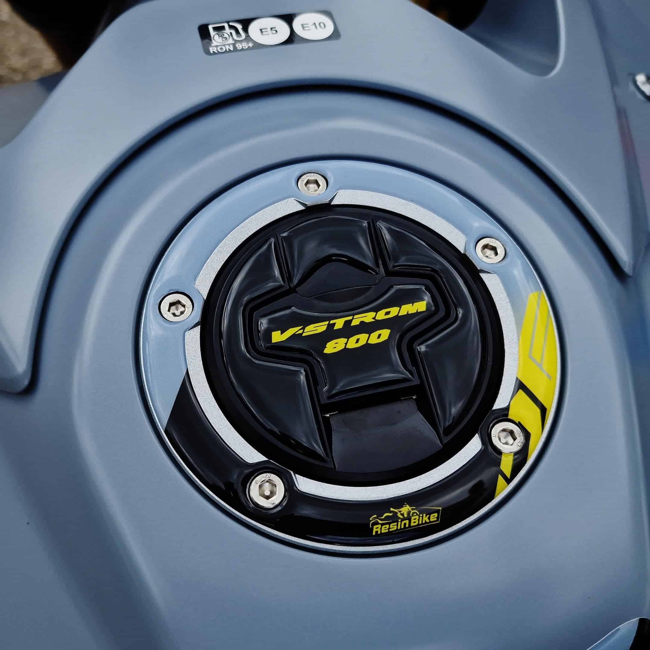 Calcomanías de moto 3D de resina -Gris Berlín