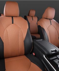 Funda de asiento Xipoo compatible con -Negro+Marrón