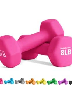 Set de Pesas para Gimnasio en Casa Balelinko - -Rosado
