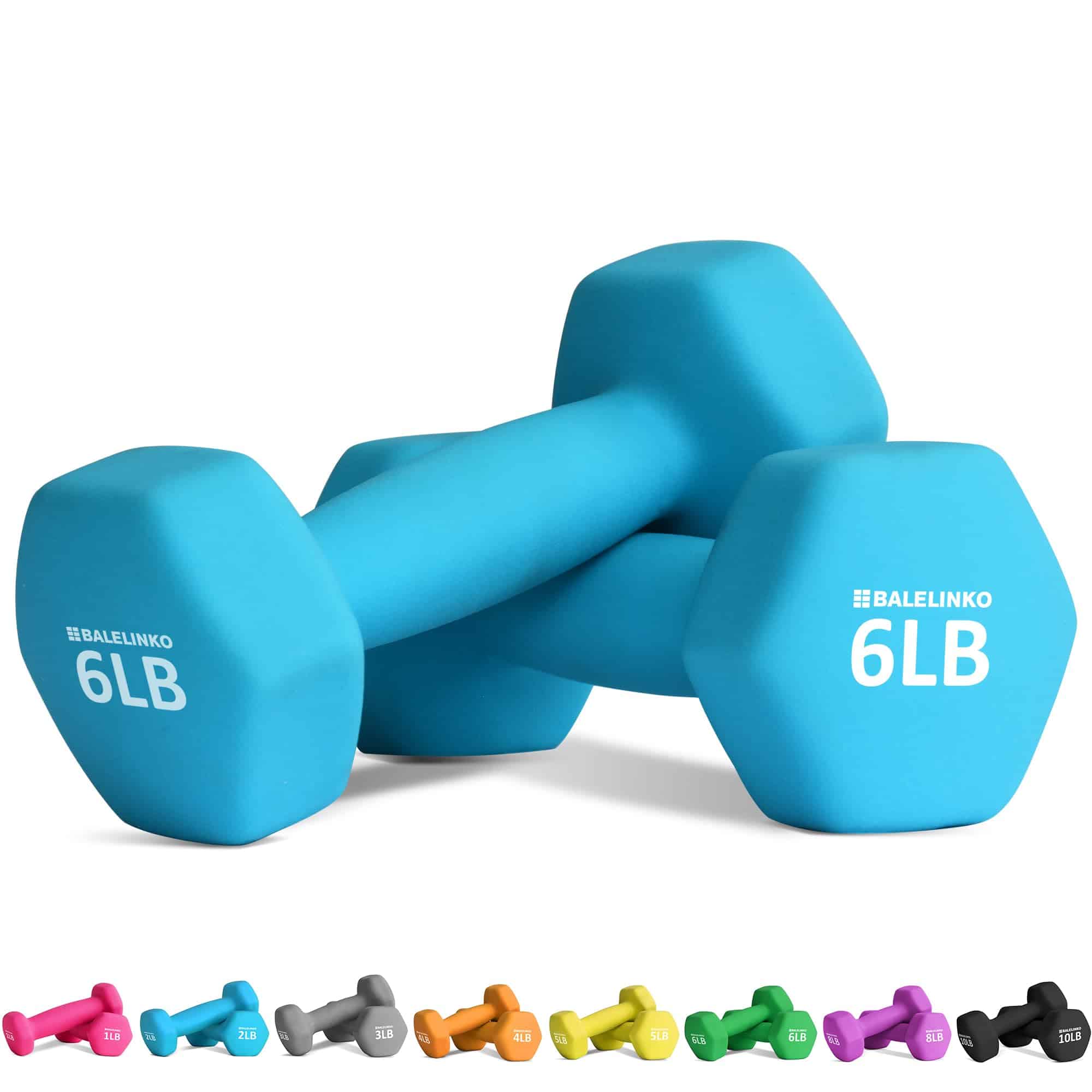 Par de Mancuernas de Neopreno con -Azul