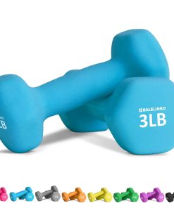 Par de mancuernas de neopreno en forma de hexágono de 3 lb
