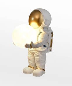 Lámpara de mesa PURESILKS Kids Moon, lámpara de astronauta