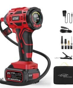 Inflador de neumáticos inalámbrico AUTDER, compresor de